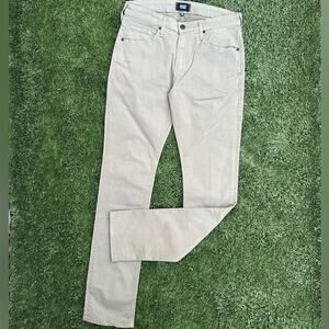 Paige Heritage Federal Slim Straight Denim Jean Iron Mountain Grey Khaki Pant 29